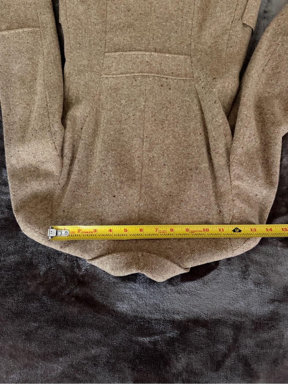 Women’s tan coat wool/lambswool - Picture 8 of 9